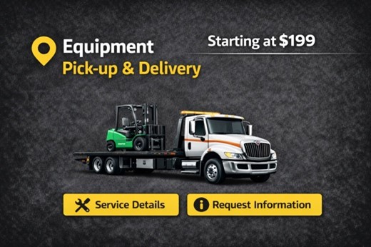 Equipment Pick-Up & Delivery