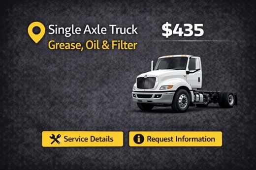Single Axle Truck Service