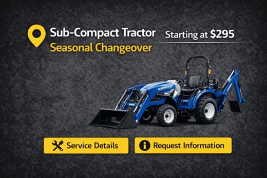Sub-Compact Tractor Service